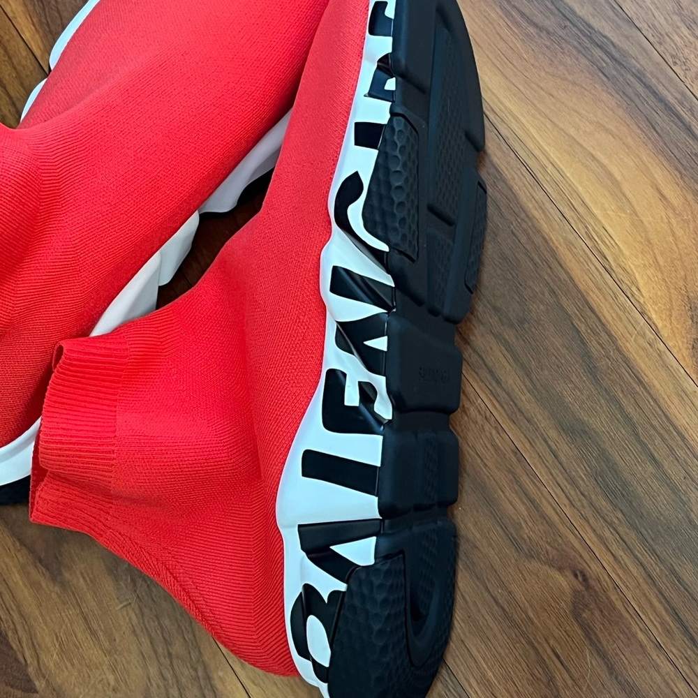 Balenciaga Speed LT Graffiti Knit Sneaker size 12 US 45 EU, NEW - Picture 17 of 17